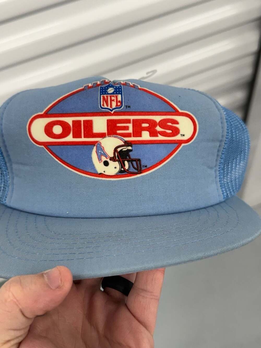 Drew Pearson Houston Oilers Trucker Hat One Size Vintage NFL Snapback